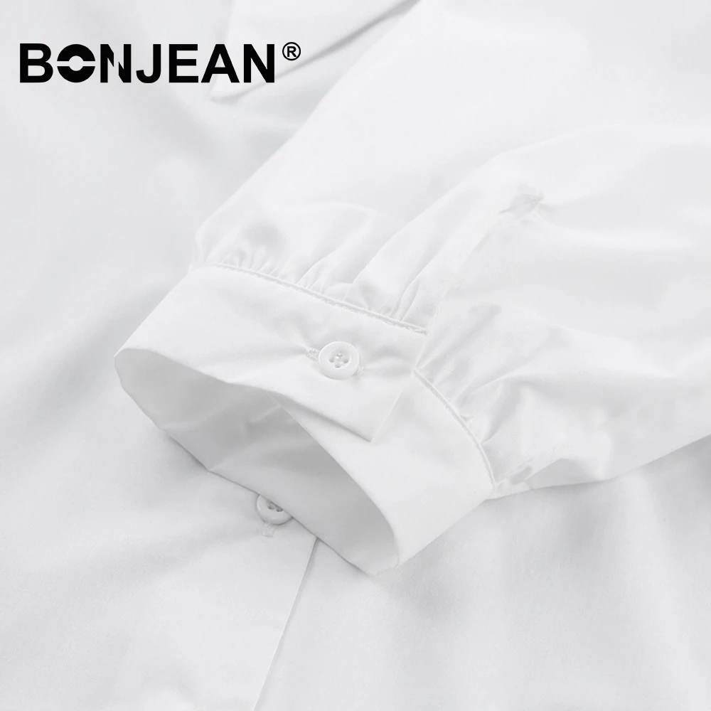 

Puff Sleeve Top White Shirt Women White Blouse Elegant Ladies Tops Woman Tops Summer Blouse Shirts Office Blouse Spring H029