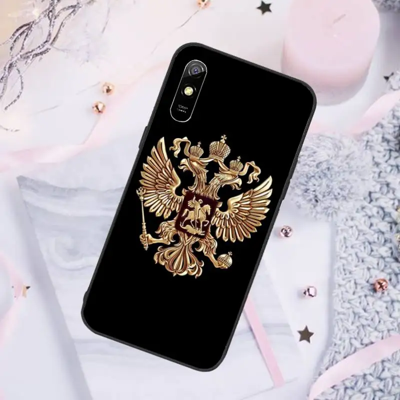 

Russia flag Emblem Phone Case For Xiaomi Mi Redmi Note 7 8 9 pro 8T 9T 9S 9A 10 Lite pro