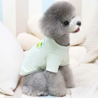 fruit pattern puppy clothes pure cotton dog hoodies shirt for small dogs bichon chihuahua pet bottoming shirt kitten sweatshirts