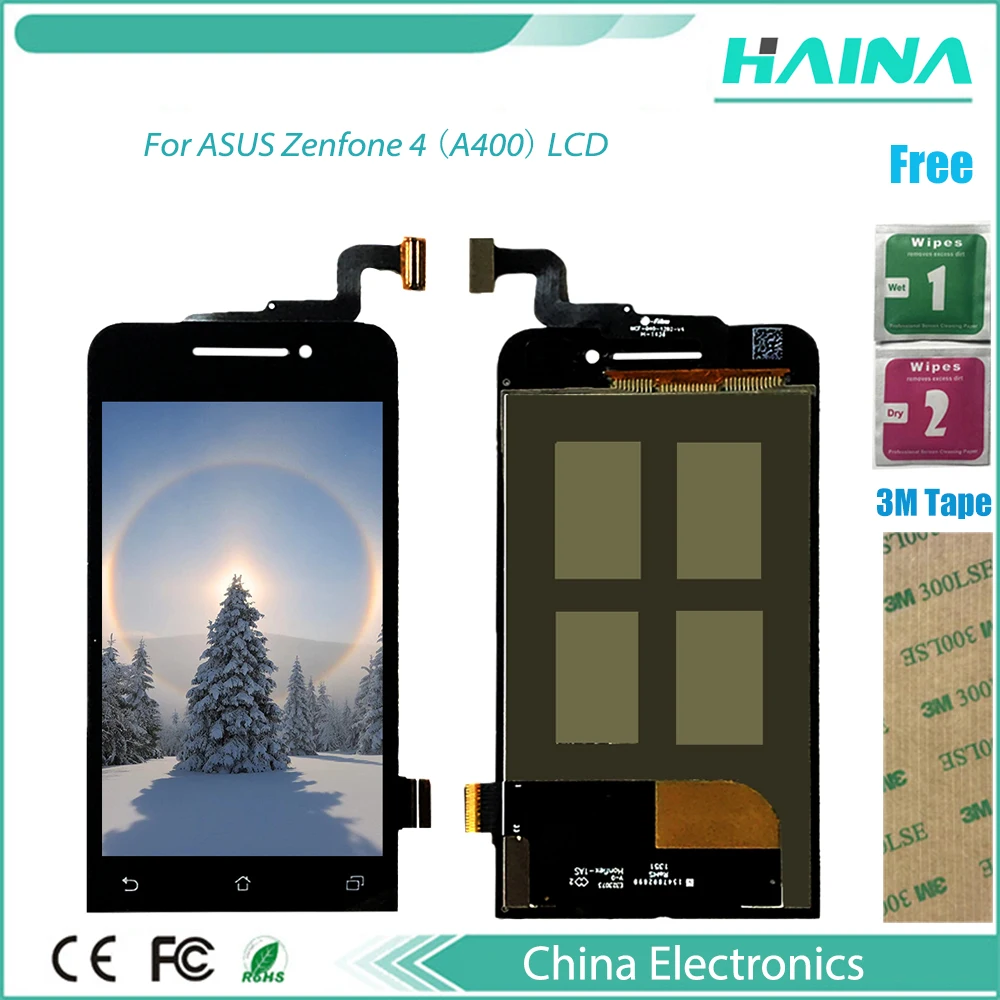 ЖК-дисплей 4 0 дюйма для ASUS Zenfone (A400) сенсорный экран дигитайзер в сборе замена A400 +
