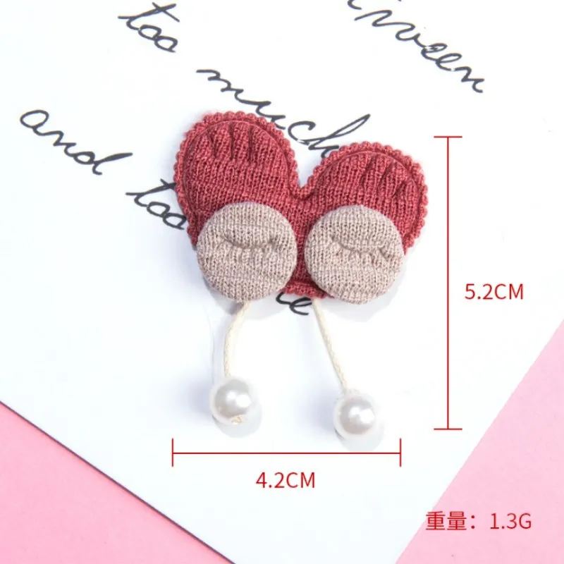 

20pcs tree leaf Hair ball Patches Appliques for Craft Clothes Sewing Supplies DIY Hair Clip Accessories