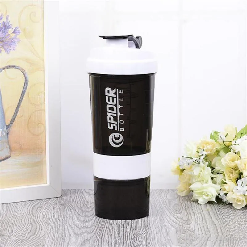 500ml Протеин шейкер блендер миксер чашки спортивной тренировки фитнес