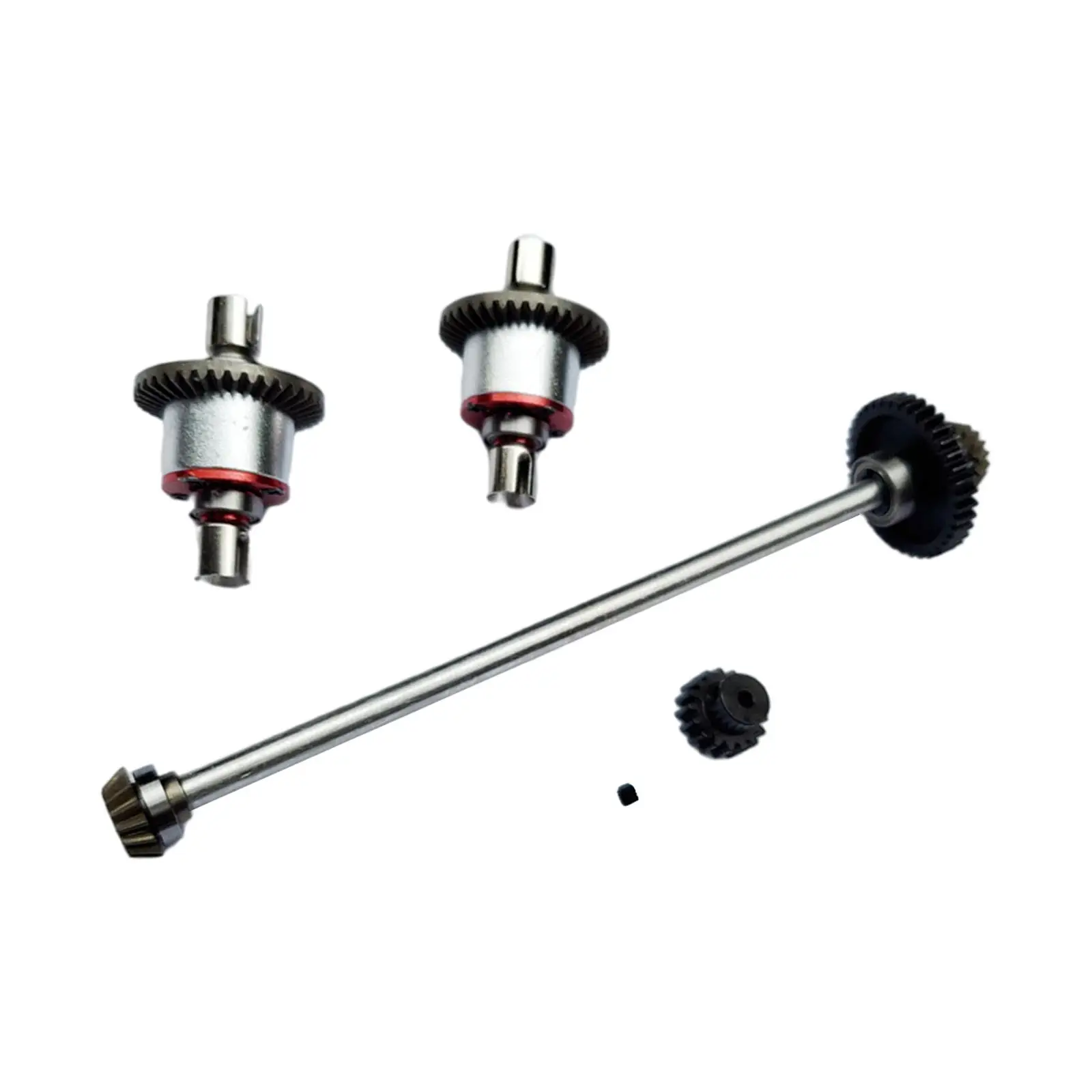 Juego de engranajes diferencial para coche de radiocontrol, accesorios de manualidades para Wltoys A959, A969, 17T, 1/18-2