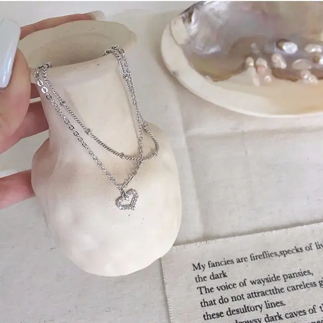 925 Sterling Silver Crystal Heart Shape Charm Bracelet &amp Bangle Anklet For Women Jewelry SL322 | Украшения и аксессуары