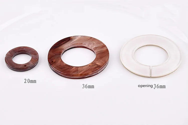 Корейское кольцо с имитацией мрамора акриловая доска самодельные серьги ручной