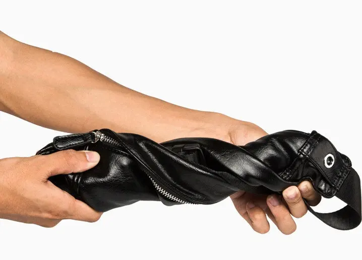 Роскошная мужская поясная сумка из искусственной кожи модная Регулируемая Heuptas