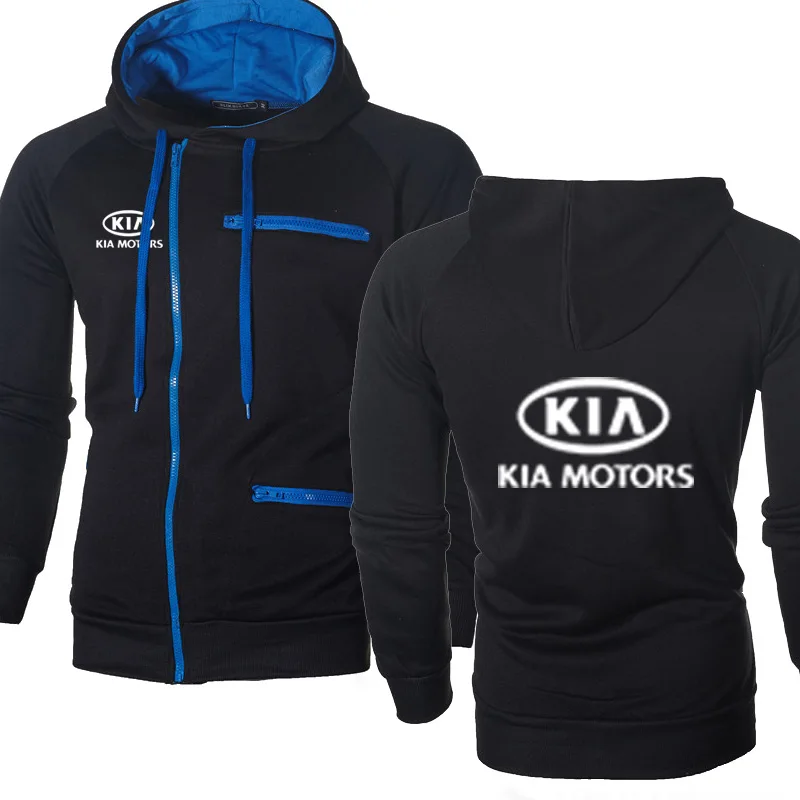 Для мужчин толстовки KIA автомобильные брелки с логотипом печати Повседневное хип