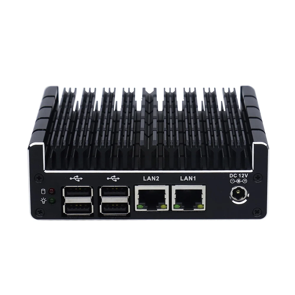 Yanling новейший Intel J3060 безвентиляторный мини ПК Двойной гигабитный Lan NUC чехол Barebones