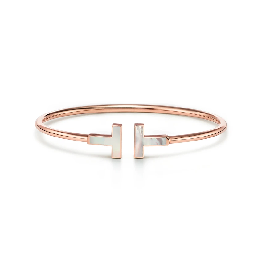 

Fashionable joker rose gold shell coil bracelet