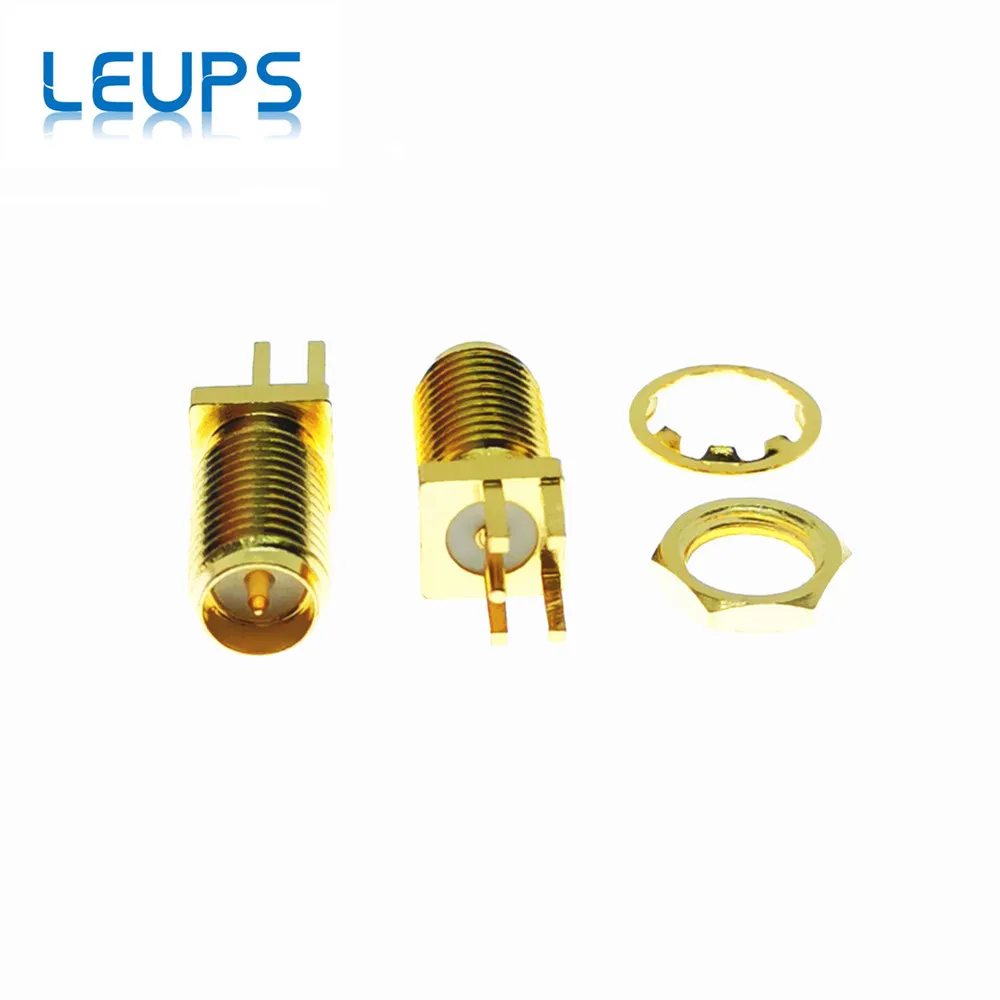 10 шт. разъёмы SMA Мама или мама (штырь) RF разъём гайка для пайки зажим печатной платы