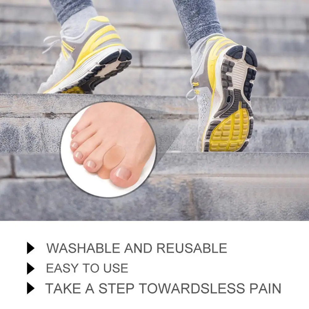 

16pcs Toe Valgus Orthosis Toe Separator Soft Silicon Feet Care Braces Toe Separator Spacer Straightener Relief Foot Bunion Pain