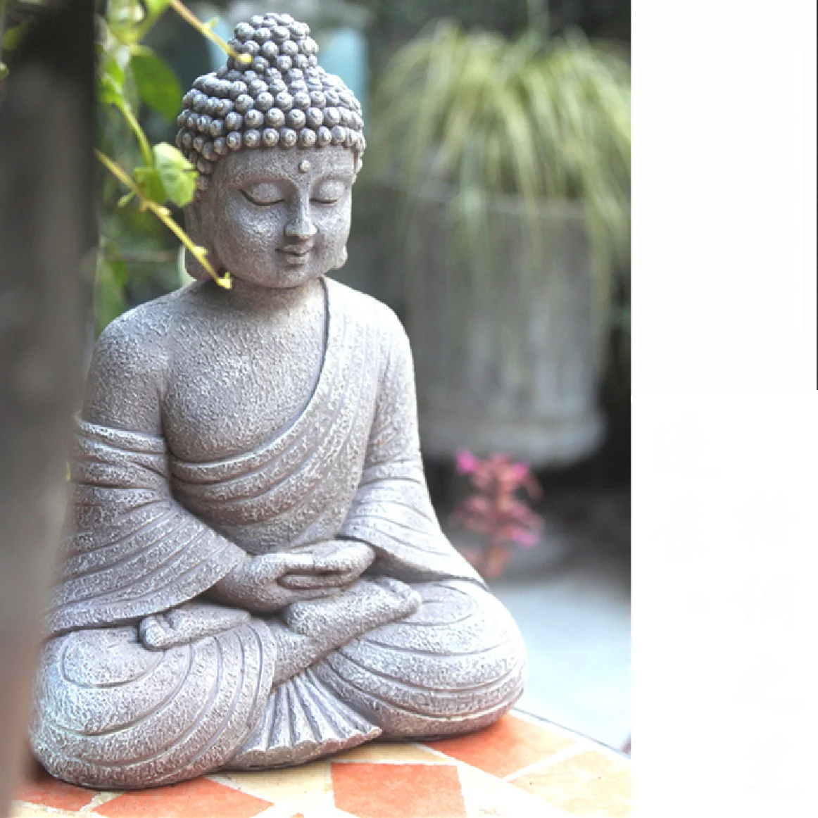 Китайская смола статуя Будды дзен скульптурные аксессуары уличные садовые