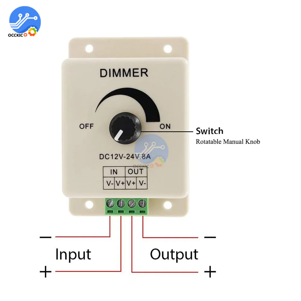 Регулятор яркости светодиодный лампы регулятор напряжения для умного дома 12 В 24 8
