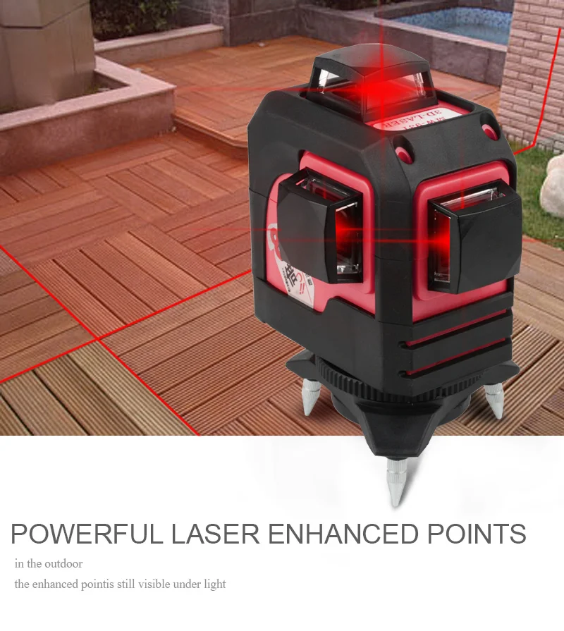 MESTEK 12Line 3D 93T Niveau Nivel лазерный уровень самонивелирующийся 360 горизонтальный и вертикальный крест супер мощный красный лазерный луч линии