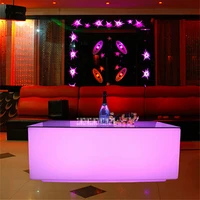 creative colorful waterproof led bar table modern coffee tables 16 color led light home decoration table with remote controller