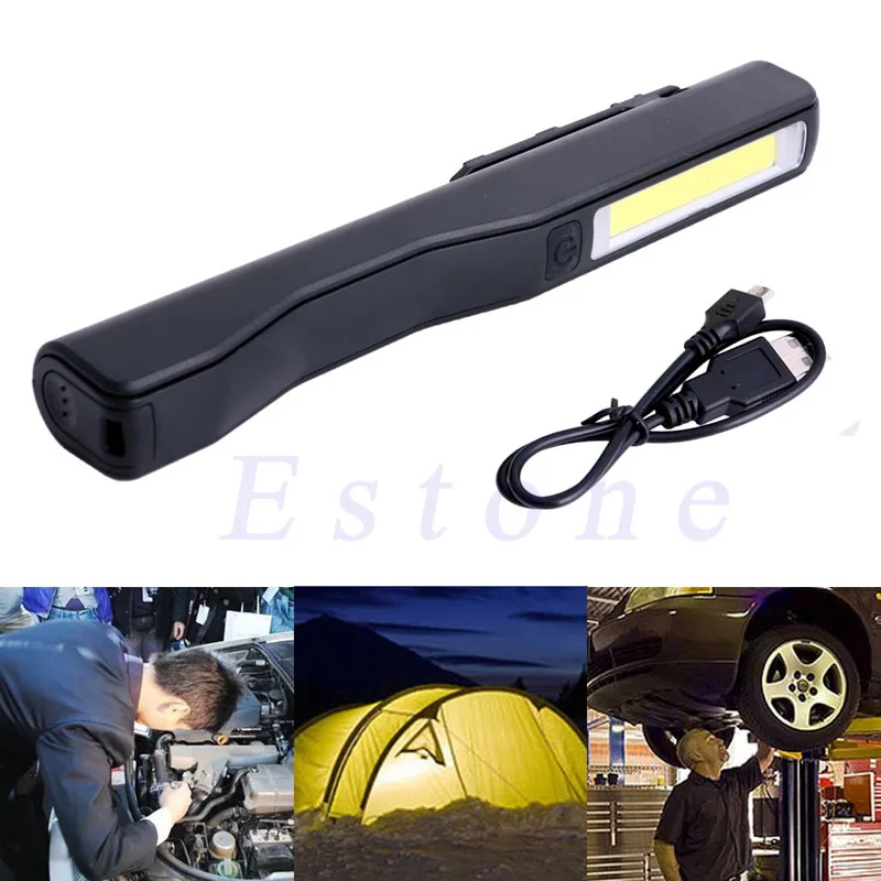 

2in1 Rechargeable LED COB Camping Work Inspection Light Lamp Hand Torch Magnetic