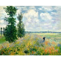 frame picture field landscape diy painting by numbers hand painted oil painting modern wall art picture for home decors