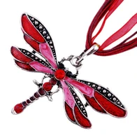 2021 new korean necklace dragonfly statement necklaces pendants vintage rope chain necklace women accessories wholesale jewelry