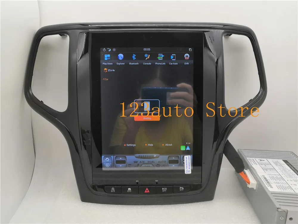 10,4 ''Tesla стиль Android 8,1 автомобильный dvd-плеер gps навигация для JEEP Grand Cherokee 2012- стерео радио CARPLAY ips PX6 HDMI