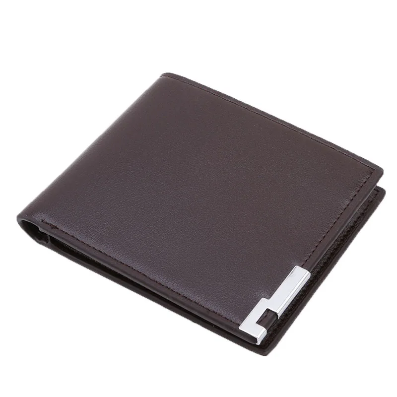 

New Business Card Holder Coin Wallet Business Leather Wallet Purse Luxury Men Wallet Famous Brand Credit Card Holders