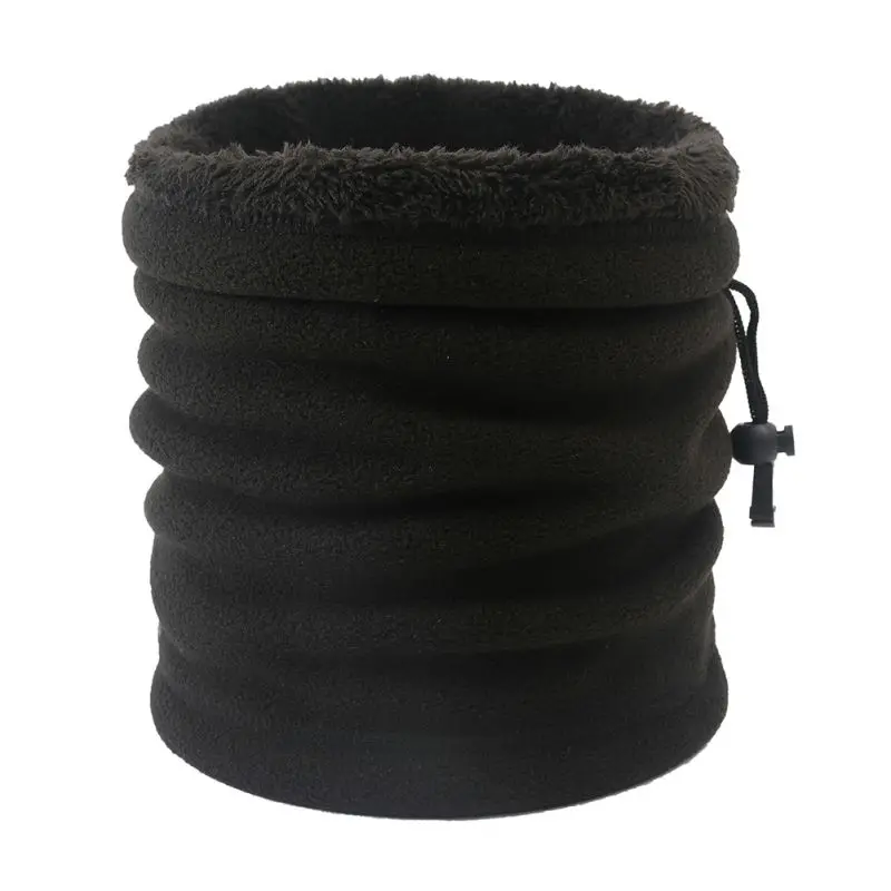 

2020 Autumn And Winter New Two-user Outdoor Dual-use Warm Polar Fleece Bib Solid Color Scarf