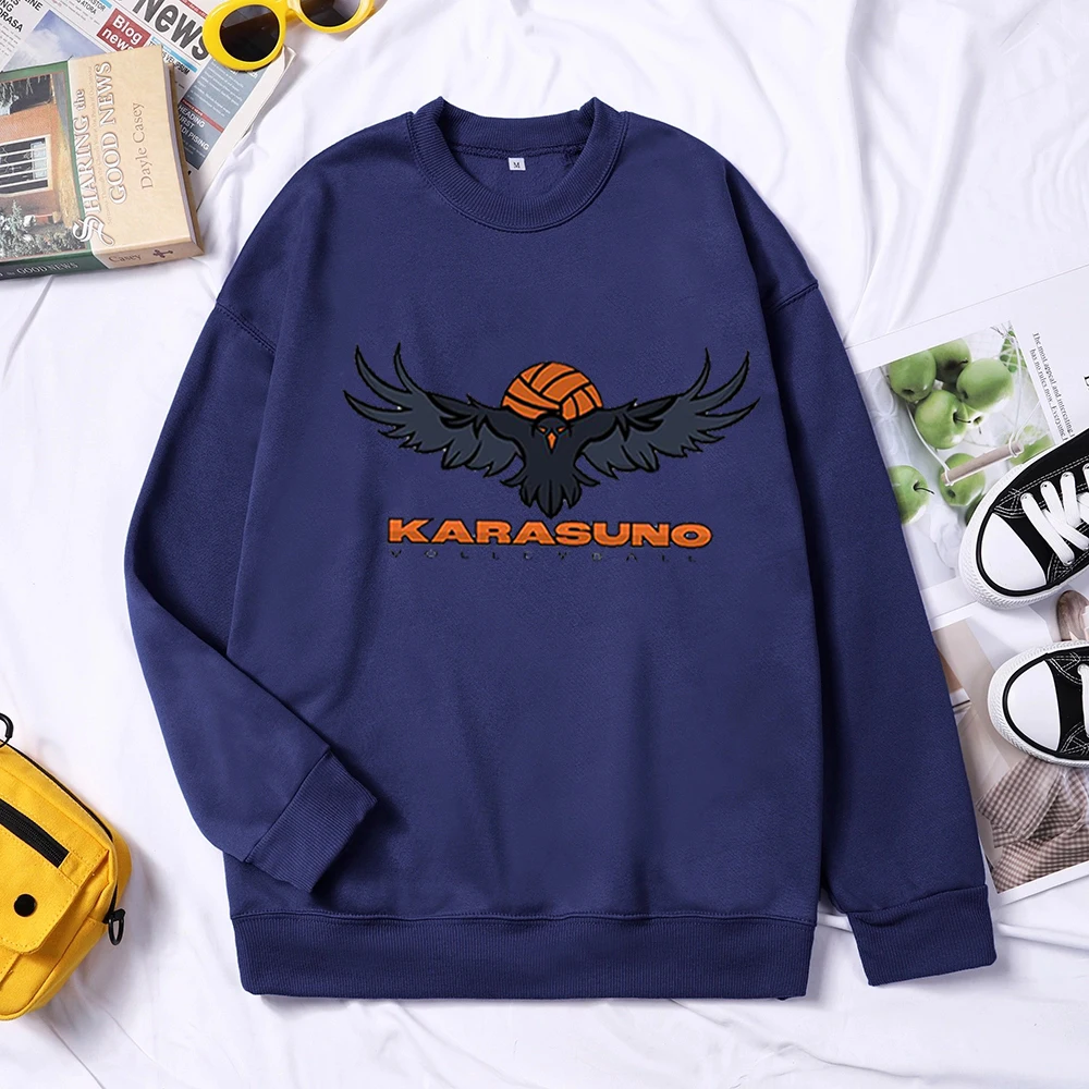 

Japanese Anime Haikyuu Hoodies Men Arasuno Fly High School Sweatshirts Karasuno Volleyball Club Hoodie Streetwear Tops Pullovers