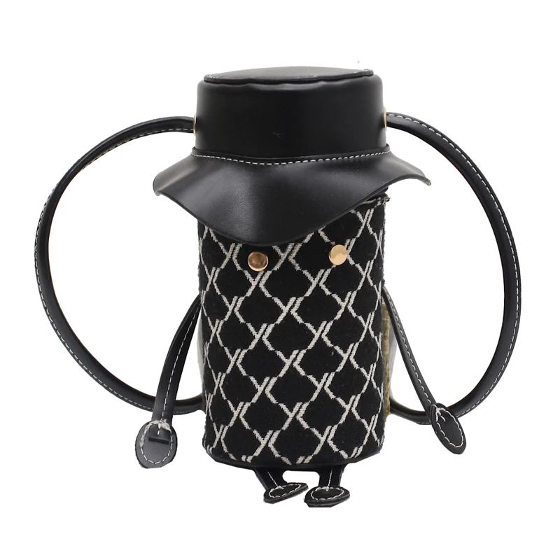 

Small Design Mini Bag For Women 2020 New Fashion Autumn Winter Cute One Shoulder Crossbody Barrel-shaped Package C614