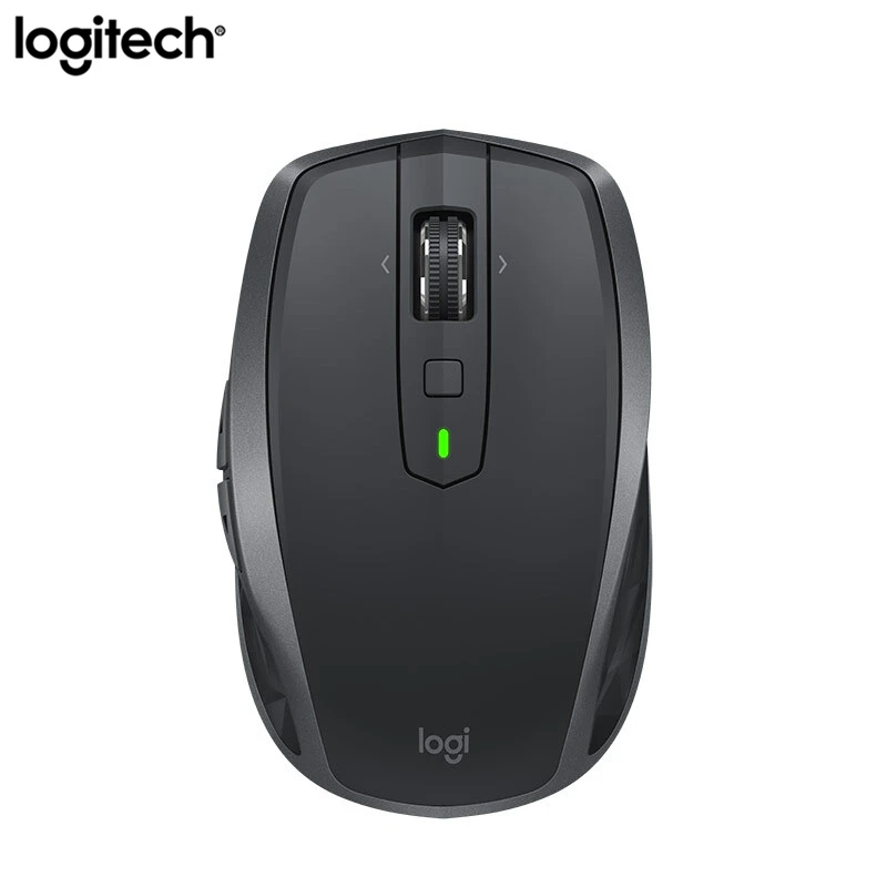 Черный Logitech MX в любом месте 2S 2,4 ГГц Беспроводной Мышь 4000 Точек на дюйм Перезаряжаемые Bluetooth игровой мыши Двойное Подключение Мышь мульти-устройства Топ - Цвет: Черный