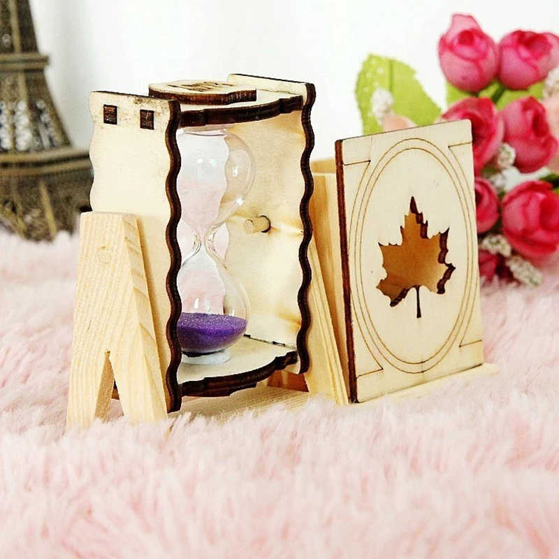 Подставка для ручек простая деревянная Одиночная ручка песочных часов держатель