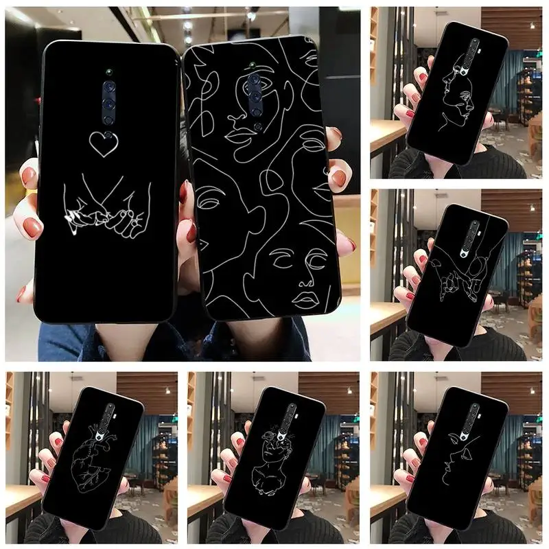 Простой любитель ручная линия чехол для телефона Oppo A5 A9 2020 Reno2 z Renoace 3pro A73S A71 F11 |