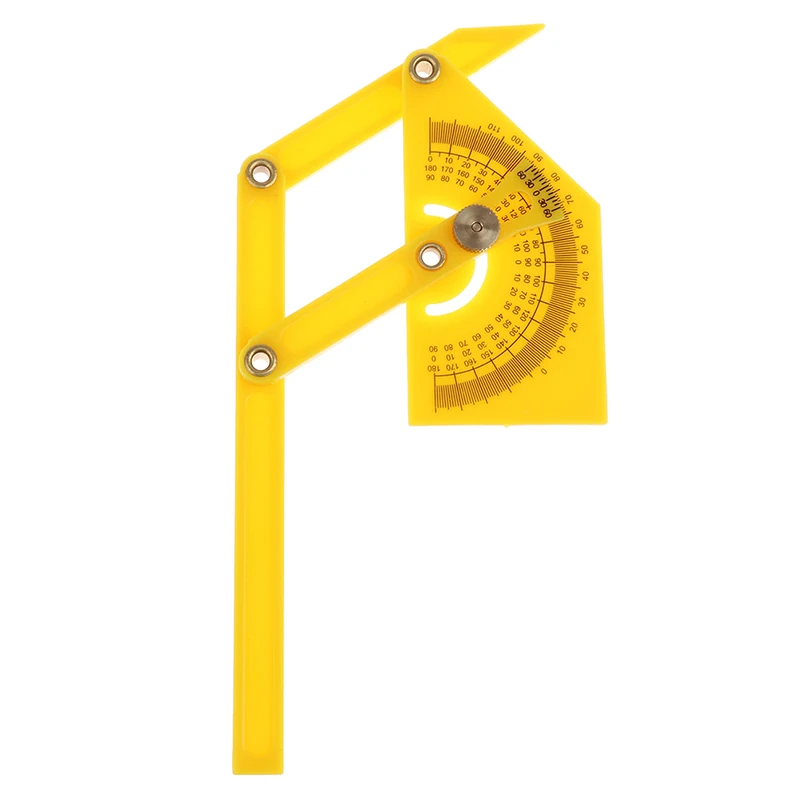 

Precise Protractor And Angle Finder Woodworking Measurement Tools 0 To 180 For Measure Inner/Outer Angle Plastic Protractor