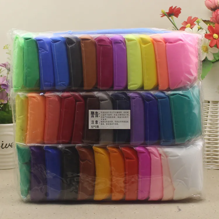 36 colors with tools 36 шт/лот глина полимерный воздушный Сухой игровой тесто инструменты 36 цветов моделирование свет Пластилин «сделай сам» обучение детей мягкая слизь глина игрушки подарки - Цвет: 36 colors with tools