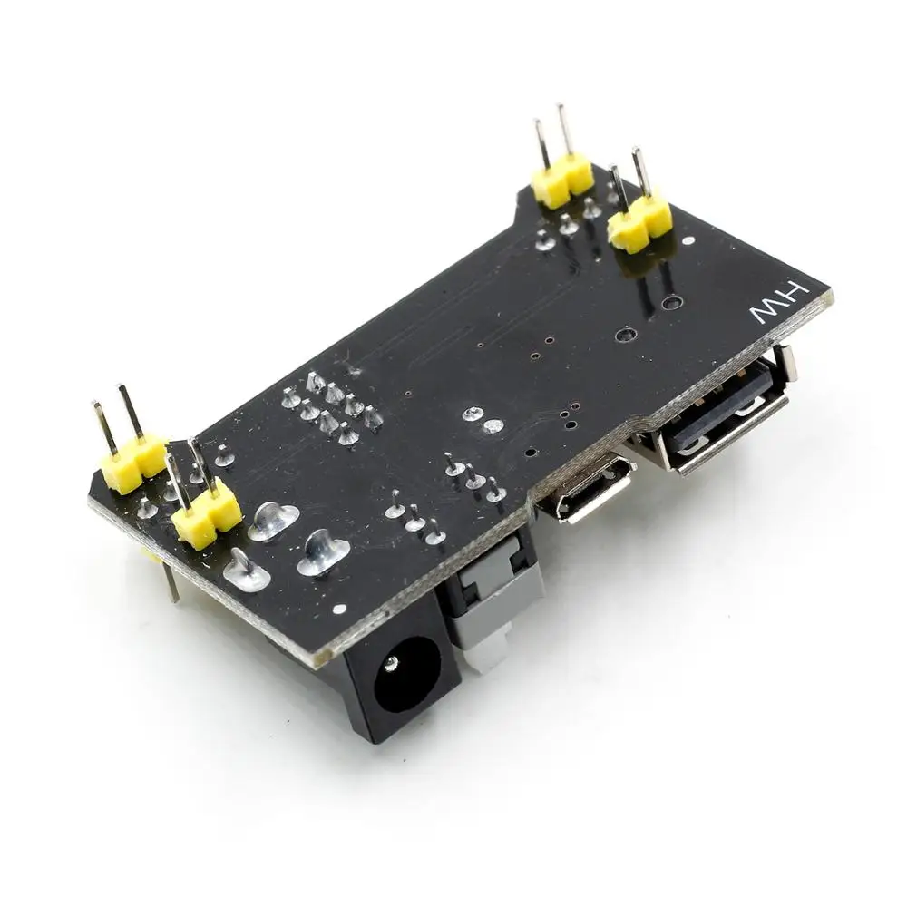 Макетный модуль питания USB/MICRO совместимый 3,3 V/5 V двойной USB вход MB-102 плата питания