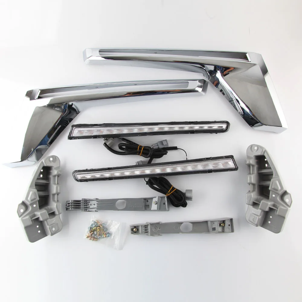 Автомобильный светодиодный сигнальный фонарь для Land Cruiser Prado LC200 2016 2018 2019 желтый