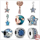 Бусина-Шарм Морская звезда и Черепаха, серебро 925 пробы