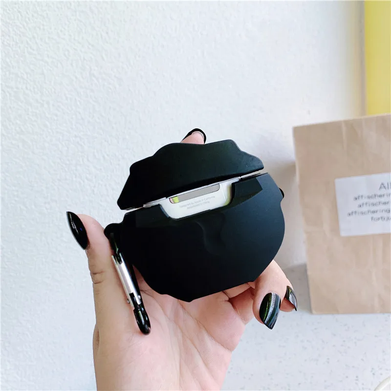 Новейший 3D милый мультяшный Earpods чехол для Apple Airpods Pro Забавный черный угольный шар