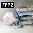 Маска KN95 FFP2, 5-слойная маска для лица, респиратор KN95, маска для взрослых, маска KN95 с фильтром, розовая ffp2mask