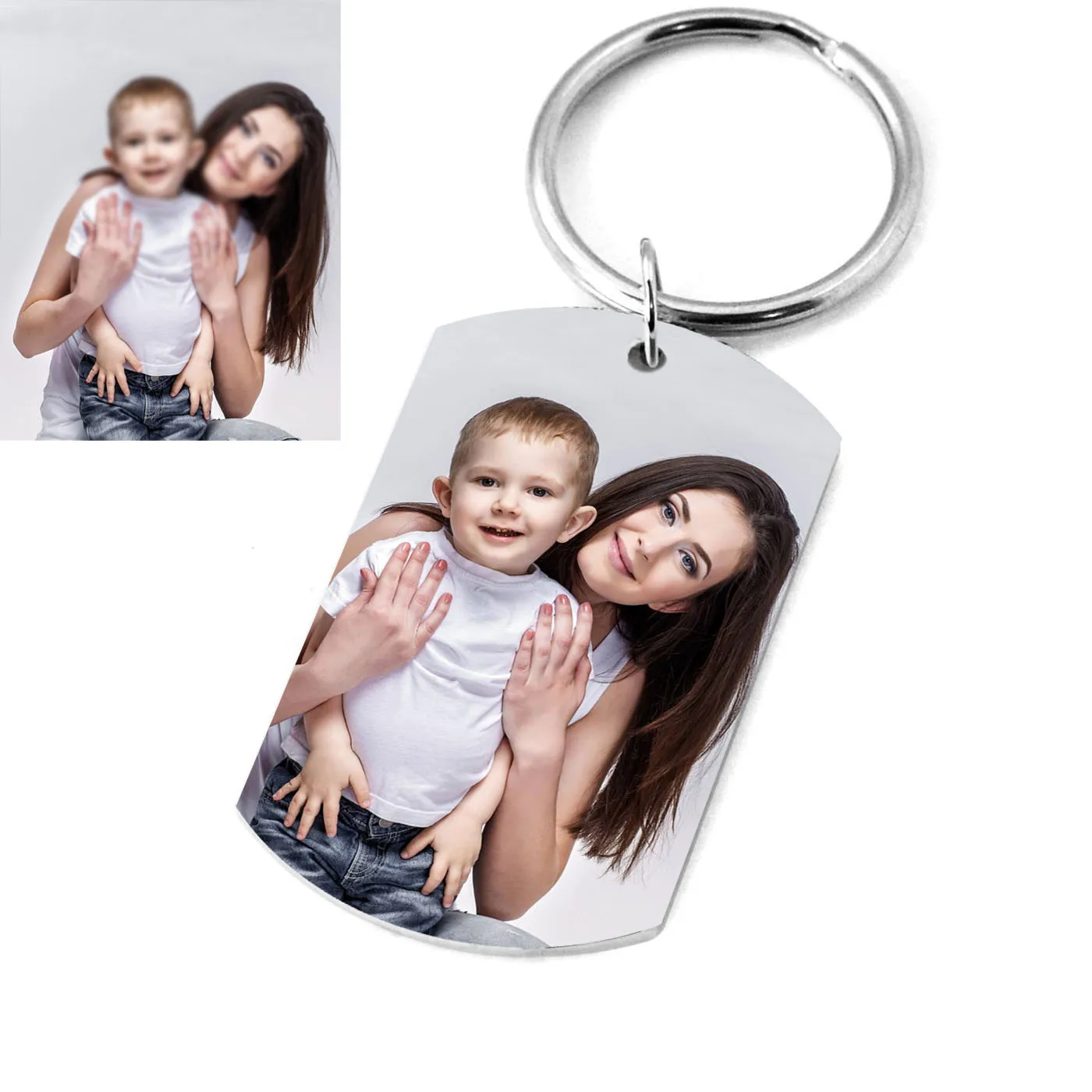 

Custom Photo Keychain,Engraved Photo Keychain,Personalizd Picture Keychain for Boyfriend Husband,Valentines Gift,Gift for Couple