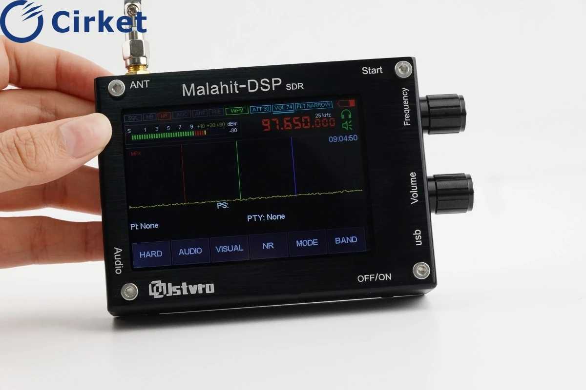 50 kHz-2GMHz 1.10b Malahite SDR The Latest /Newest Software Radio 3.5 Inch Touch Screen Ham Transceiver Receiver |