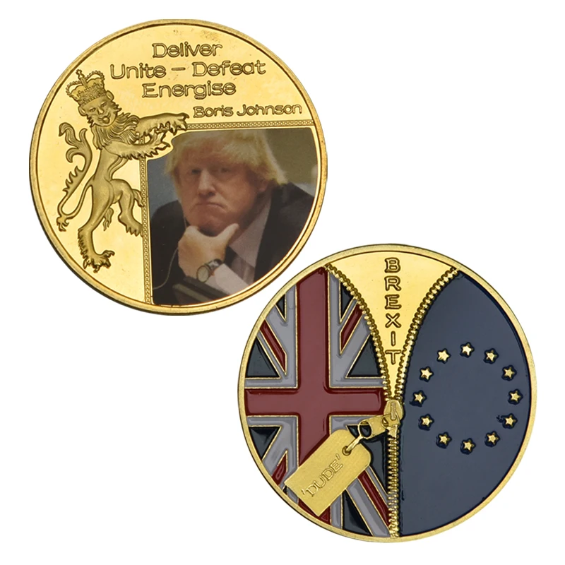 Позолоченные монеты WR с держателем для монет 5 шт. британская Премьер лига Борис