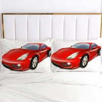 2pc pillow case pillowcase 50x70 50x75 50x80 50x90 80x80 70x70 decorative pillow cover bedding pillowcover red car
