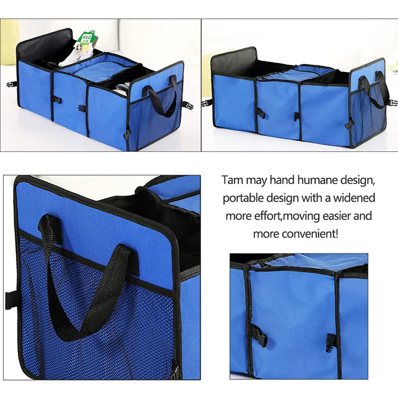 

General Folding Car Back-Up Storage Box Trunk Bag Container Vehicles Toolbox Organizer Styling Car Accessories
