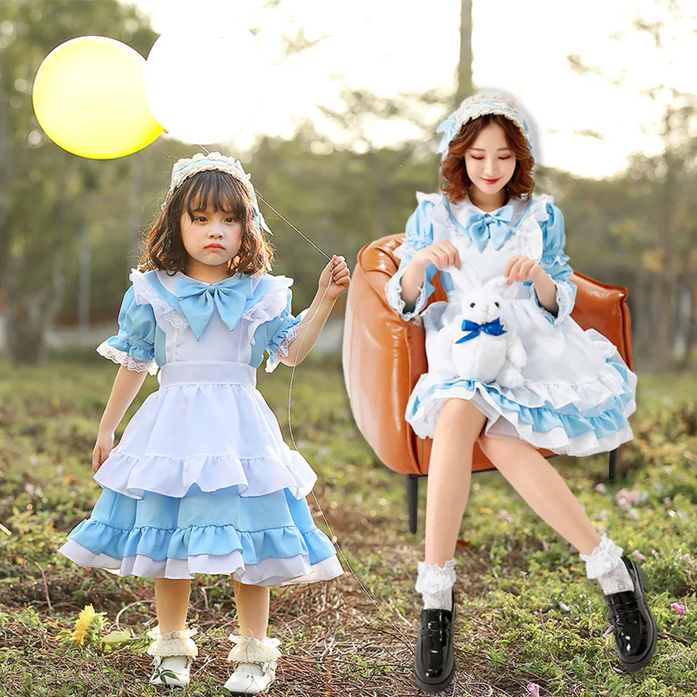

2020 New Woman Gothic Lolita Dress Black Pink Alice Dress Cosplay Lolita Maid Sweet Princess Dress Classic Lolita JSK For Girl