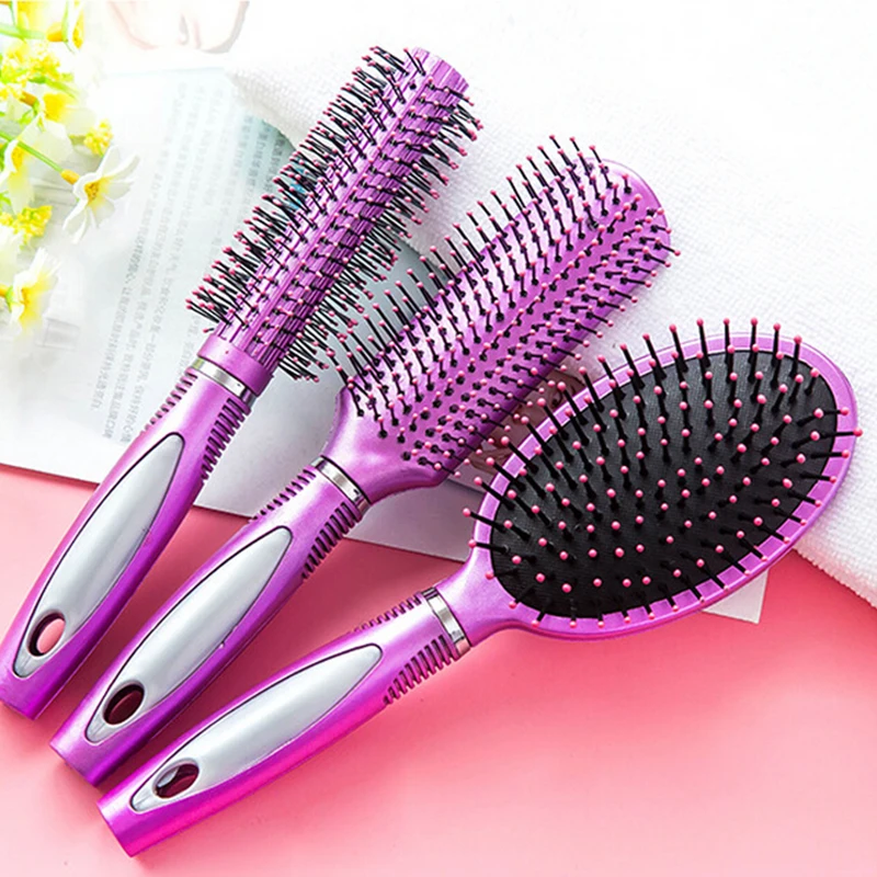 Антистатическая Расческа с подушкой безопасности пластиковая Массажная щетка