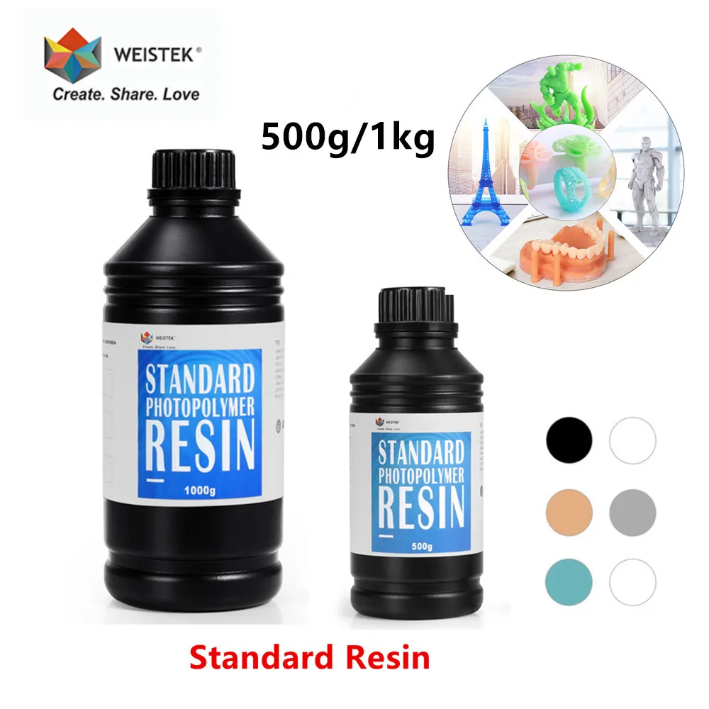 WEISTEK 3D ать 500 нм г/1 кг жесткая стандартная УФ чувствительная смола для Photon Mono X LCD