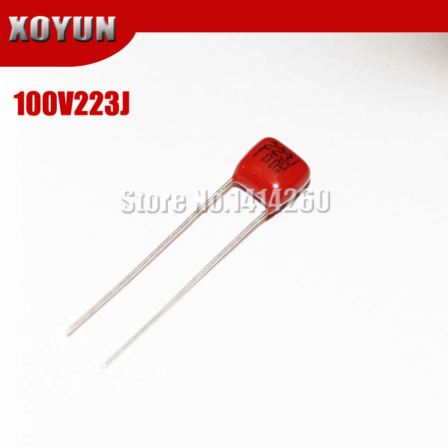 50 шт./лот CBB 100V223J 22nf Pitch 5 мм 223J 100 в полипропиленовый пленочный