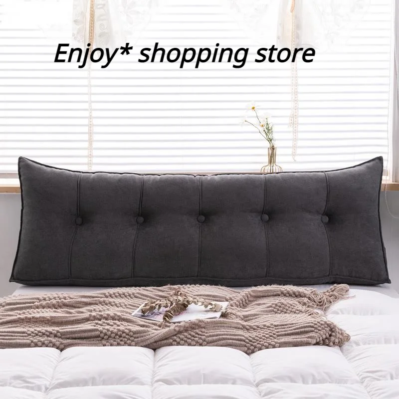 

Big Long Bed Headboard Back Pillow Bedside Backrest Large Lumbar Cushion With Core