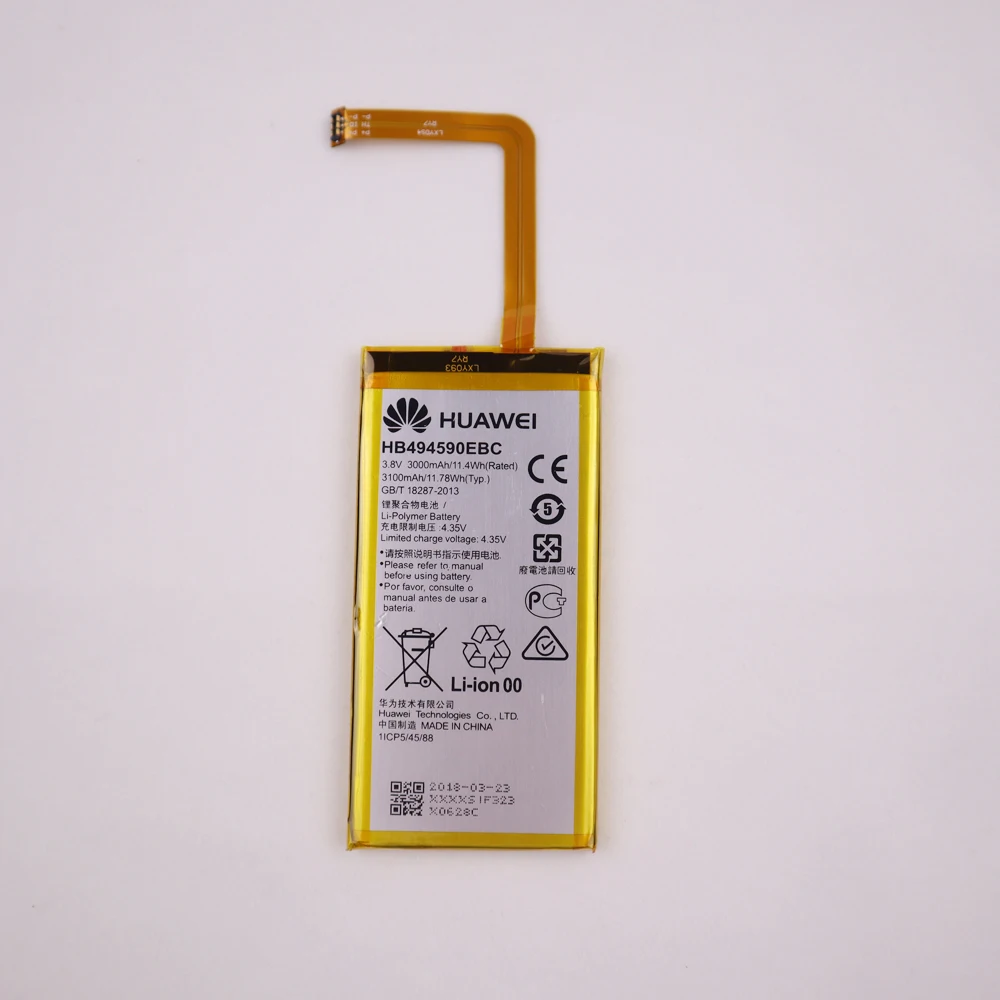 HB494590EBC 3000 мА/ч, Перезаряжаемые для Huawei Honor 7 Glory PLK-TL01H ATH-AL00 PLK-AL10 Батарея