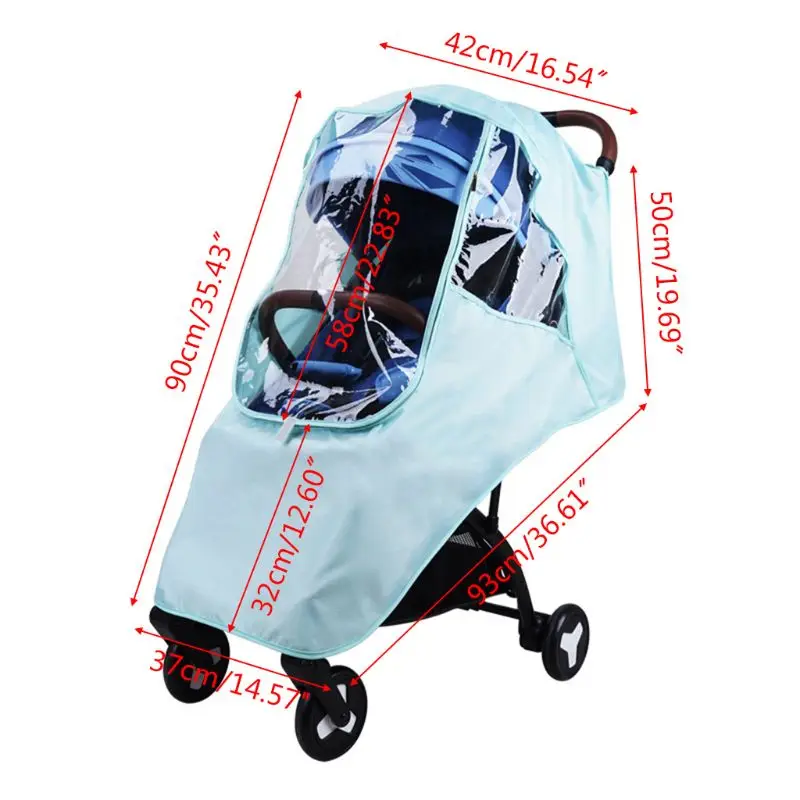 

Universal Stroller Rain Cover Trolley Umbrella Raincoat Baby Car Weather Shield