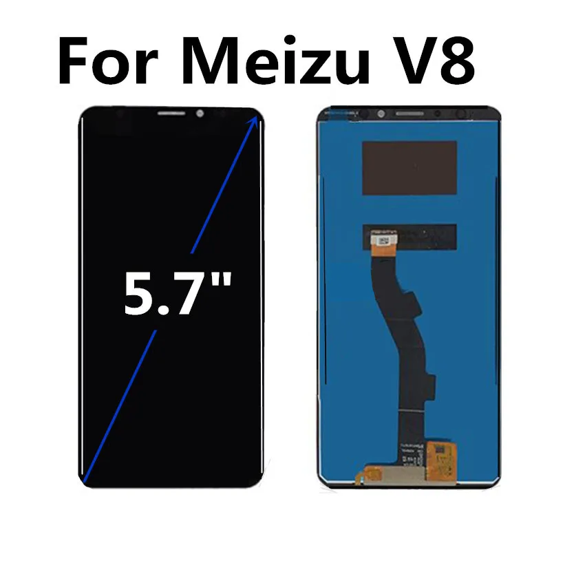 5 7 &quotдля MEIZU V8 / Pro ЖК-дисплей Дисплей кодирующий преобразователь сенсорного